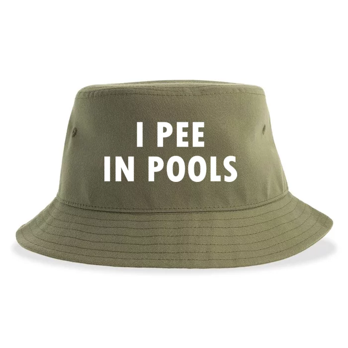 I Pee In Pools Sustainable Bucket Hat