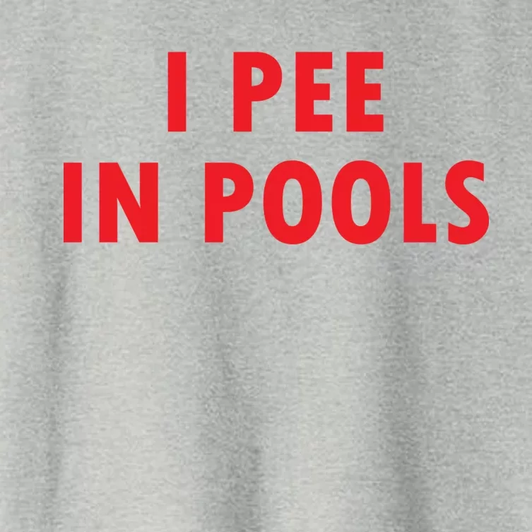 I Pee In Pools Women's Crop Top Tee