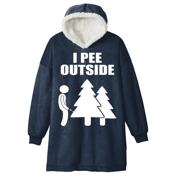 I Pee Outside Hooded Wearable Blanket