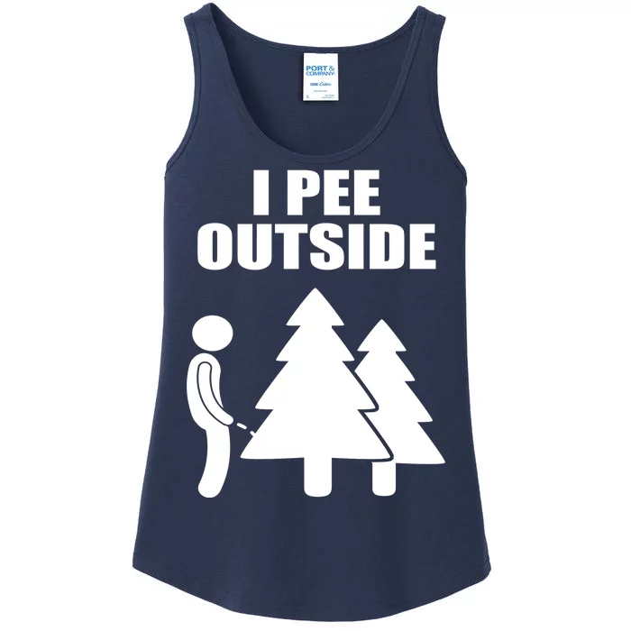 I Pee Outside Ladies Essential Tank