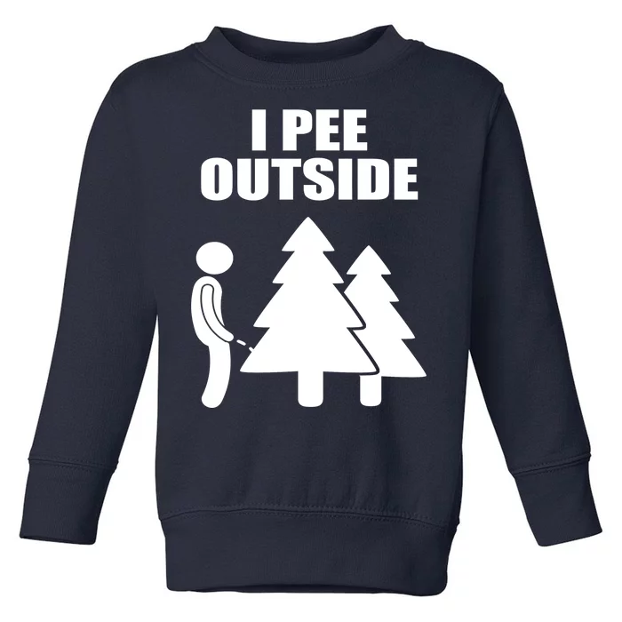 I Pee Outside Toddler Sweatshirt