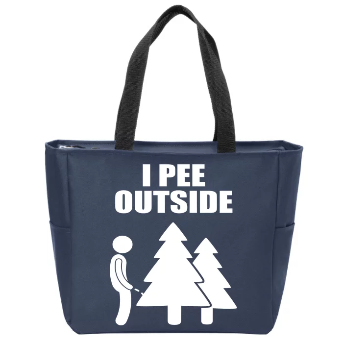 I Pee Outside Zip Tote Bag