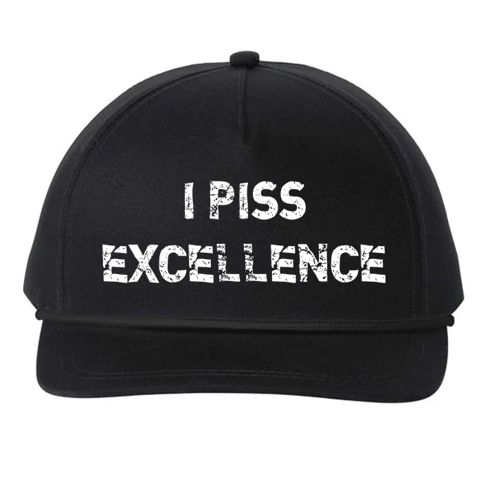 I Piss Excellence Snapback Five-Panel Rope Hat