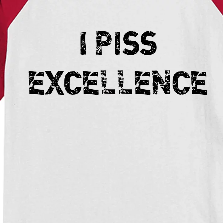 I Piss Excellence Kids Colorblock Raglan Jersey