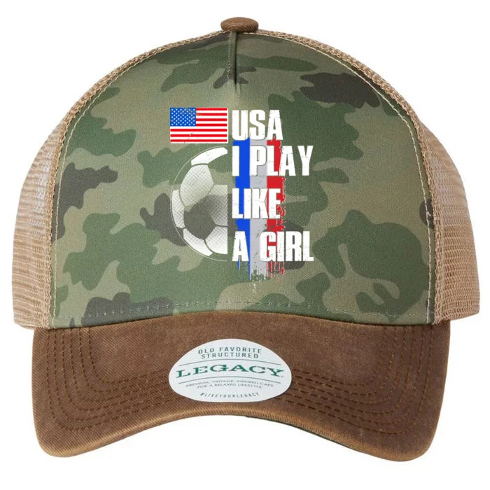 I Play Like A Girl USA Soccer Legacy Tie Dye Trucker Hat