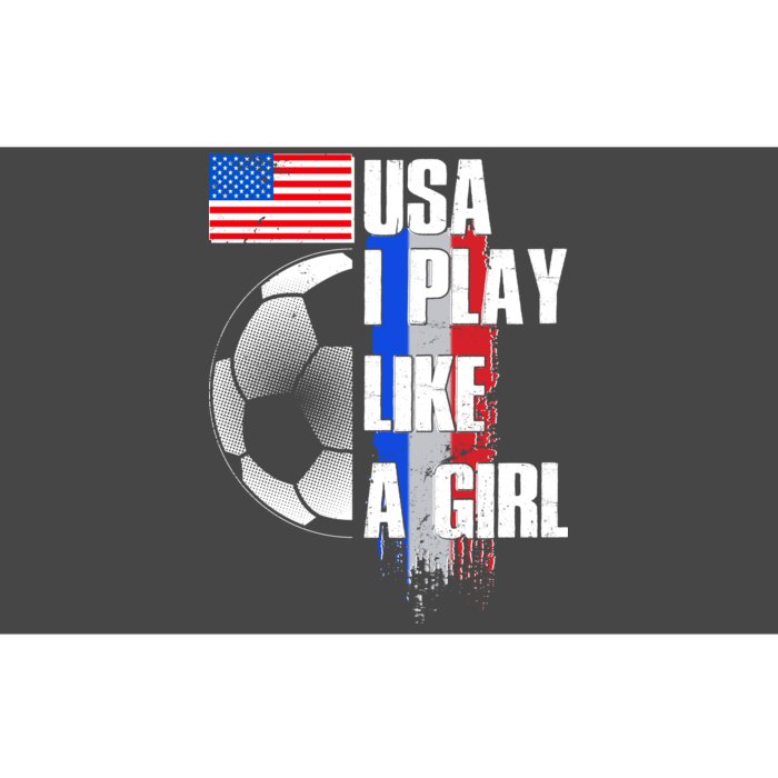 I Play Like A Girl USA Soccer Bumper Sticker