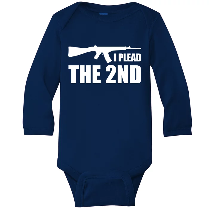 I Plead The Second Baby Long Sleeve Bodysuit