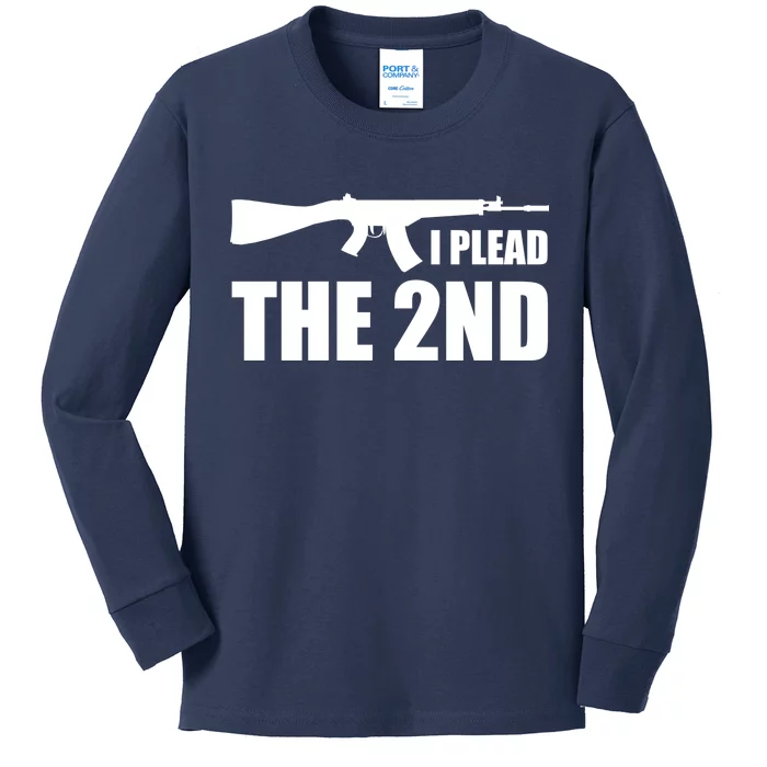 I Plead The Second Kids Long Sleeve Shirt