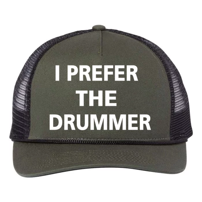 I Prefer A Drummer Retro Rope Trucker Hat Cap