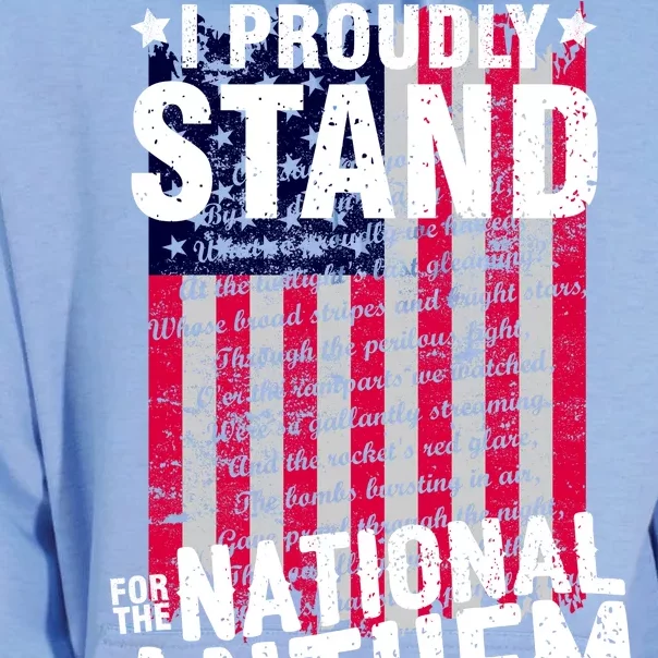 I Proudly Stand For The National Anthem Pledge Unisex Surf Hoodie