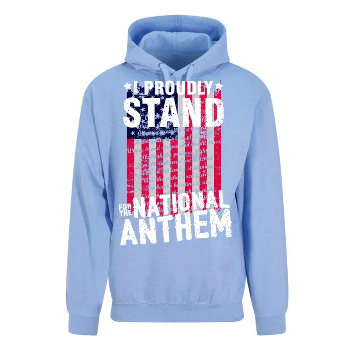 I Proudly Stand For The National Anthem Pledge Unisex Surf Hoodie