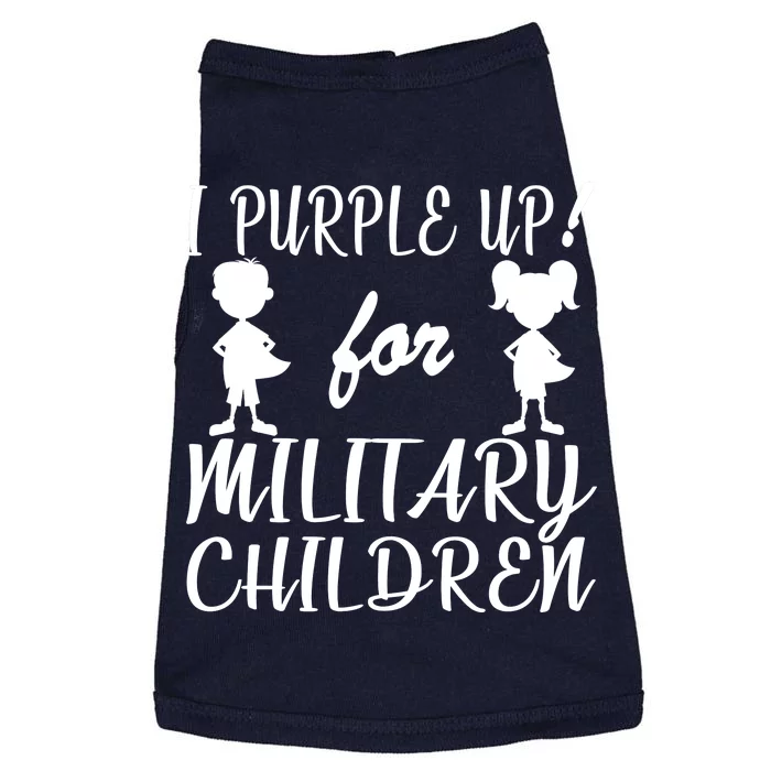 I Purple Up For Military Children Month Doggie Tank