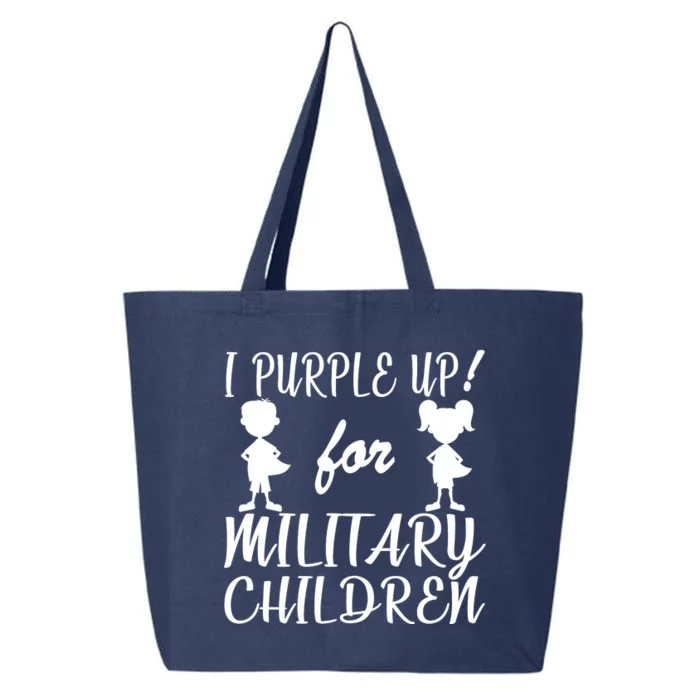 I Purple Up For Military Children Month 25L Jumbo Tote