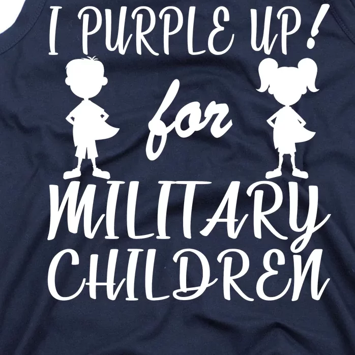 I Purple Up For Military Children Month Tank Top