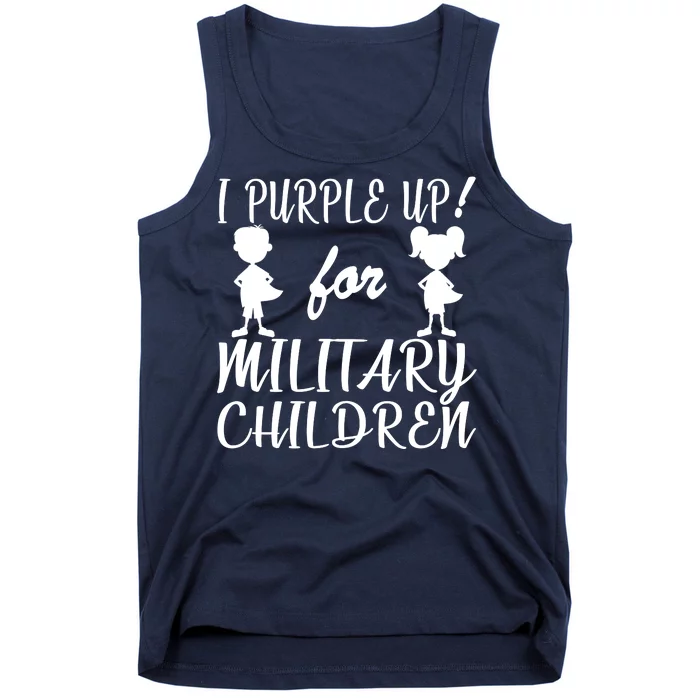 I Purple Up For Military Children Month Tank Top