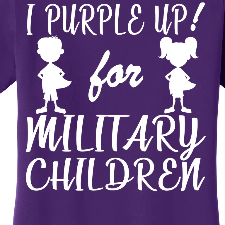 I Purple Up For Military Children Month Women's T-Shirt