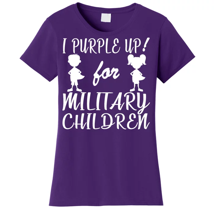 I Purple Up For Military Children Month Women's T-Shirt