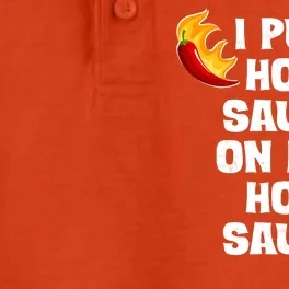 I Put Hot Sauce On My Hot Sauce Dry Zone Grid Performance Polo