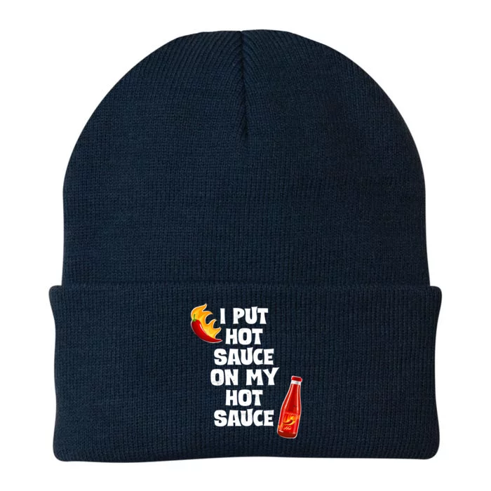 I Put Hot Sauce On My Hot Sauce Knit Cap Winter Beanie