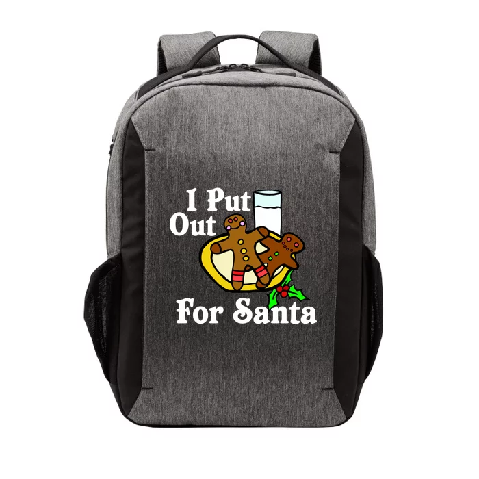 I Put Out For Santa Cookies and Milk Vector Backpack