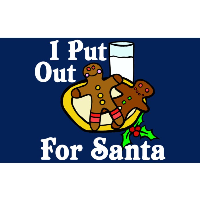 I Put Out For Santa Cookies and Milk Bumper Sticker