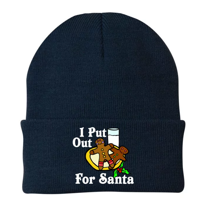 I Put Out For Santa Cookies and Milk Knit Cap Winter Beanie