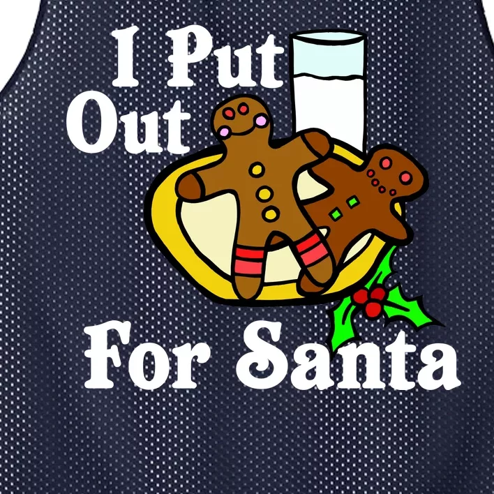 I Put Out For Santa Cookies and Milk Mesh Reversible Basketball Jersey Tank