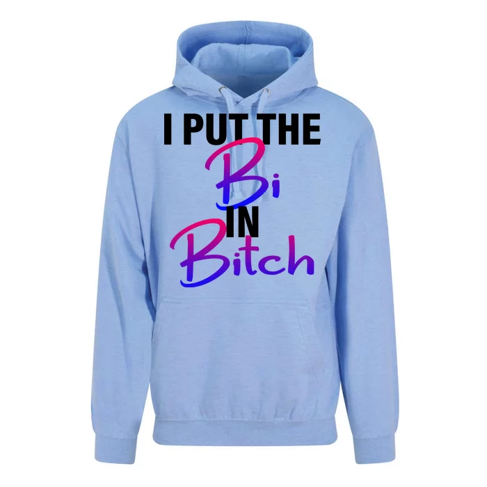 I Put The Bi In Bitch Funny Bisexual Pride Unisex Surf Hoodie