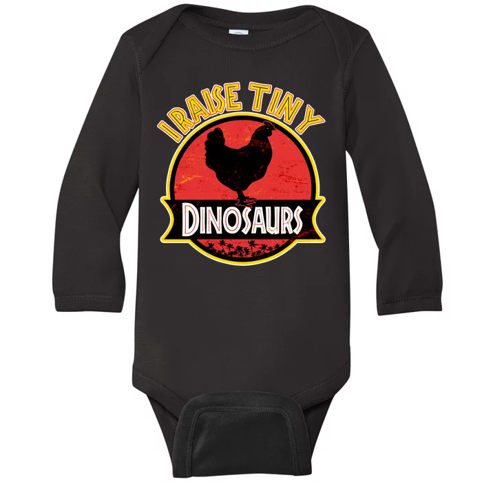 I Raise Tiny Dinosaurs Baby Long Sleeve Bodysuit