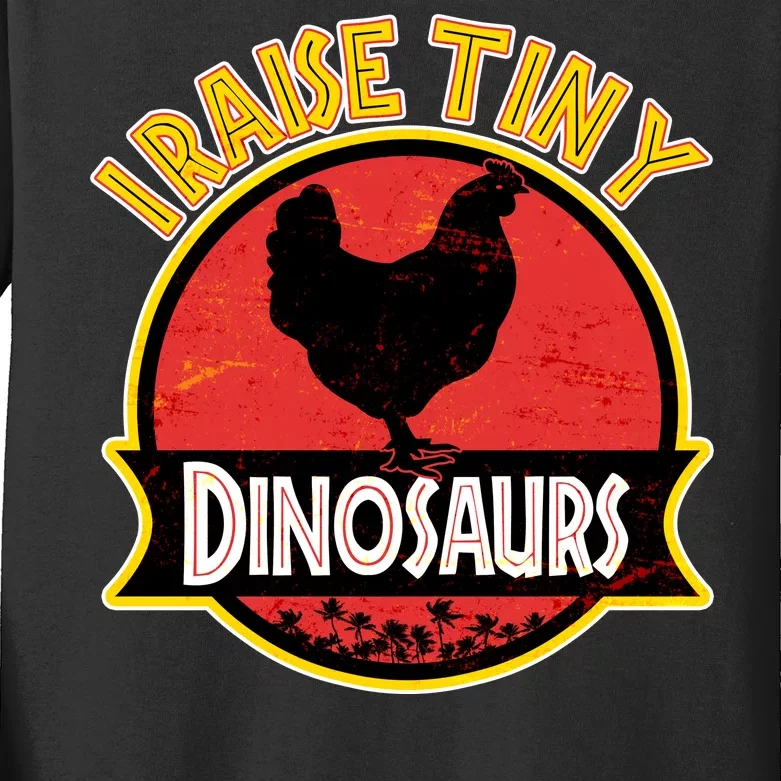 I Raise Tiny Dinosaurs Kids Long Sleeve Shirt