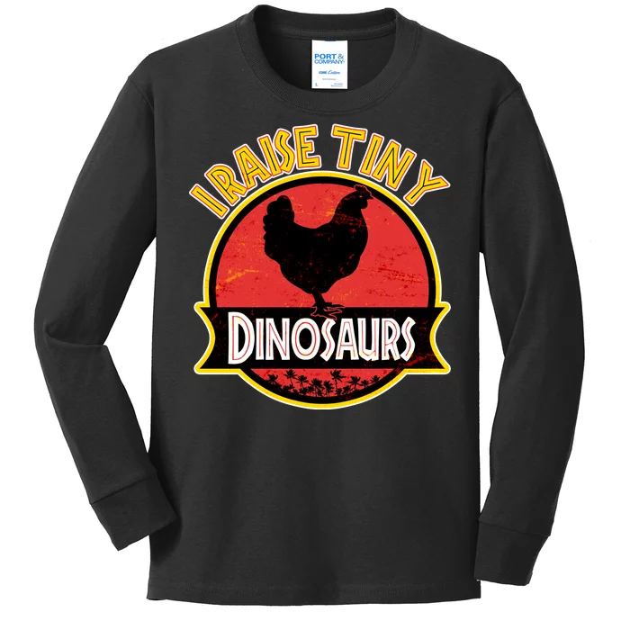 I Raise Tiny Dinosaurs Kids Long Sleeve Shirt