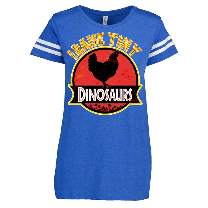 I Raise Tiny Dinosaurs Enza Ladies Jersey Football T-Shirt