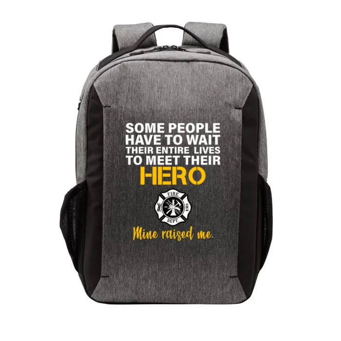 I Raised My Firefighter Hero Vector Backpack