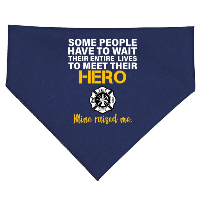 I Raised My Firefighter Hero USA-Made Doggie Bandana