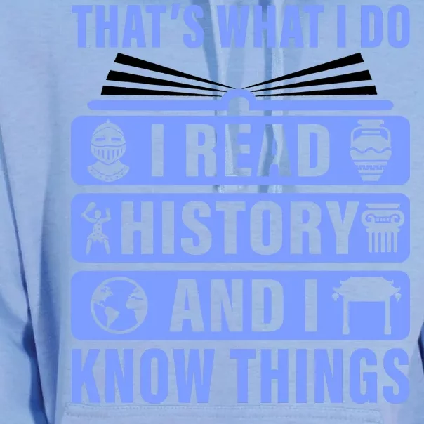 I Read History And I Know Things Funny Unisex Surf Hoodie