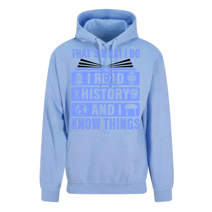 I Read History And I Know Things Funny Unisex Surf Hoodie