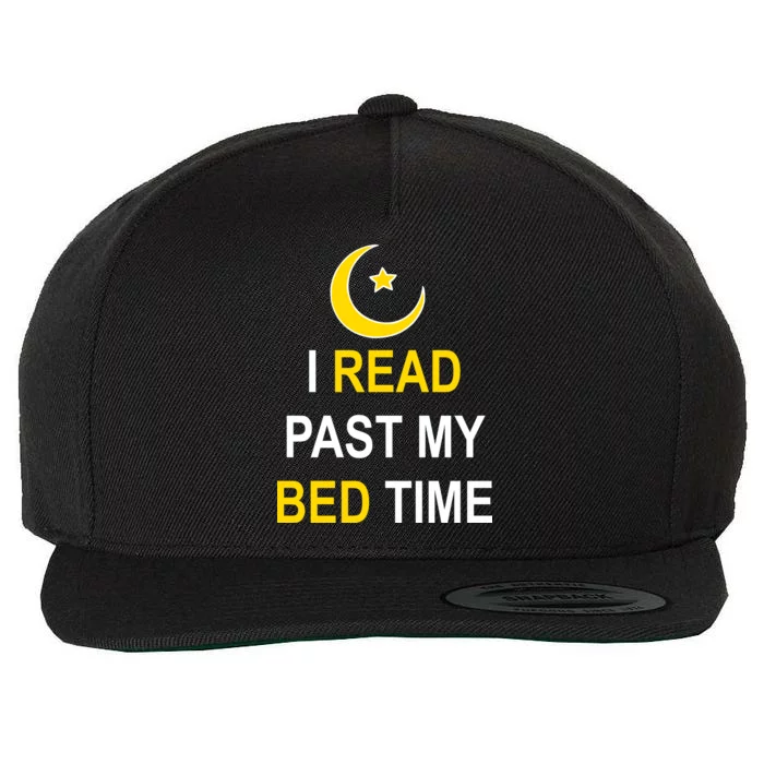 I Read Past My Bedtime Wool Snapback Cap