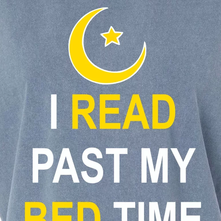 I Read Past My Bedtime Garment-Dyed Women's Muscle Tee