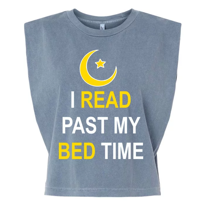 I Read Past My Bedtime Garment-Dyed Women's Muscle Tee