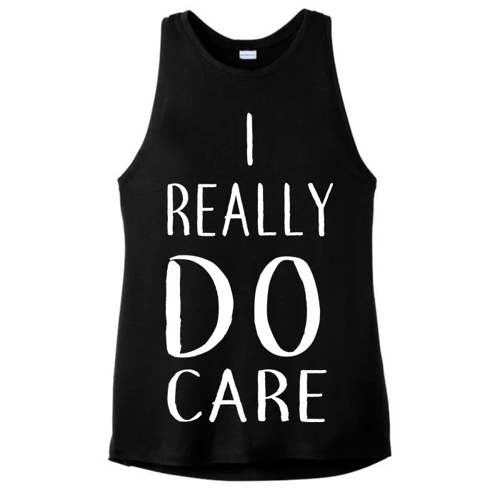 I Really Do Care Ladies Tri-Blend Wicking Tank