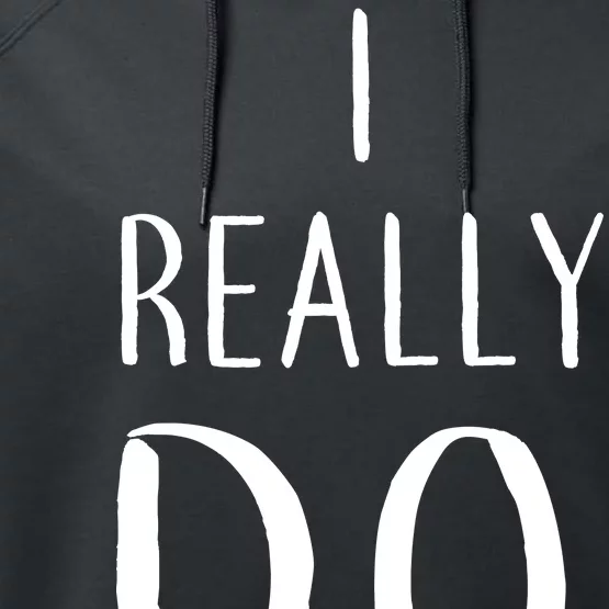 I Really Do Care Performance Fleece Hoodie