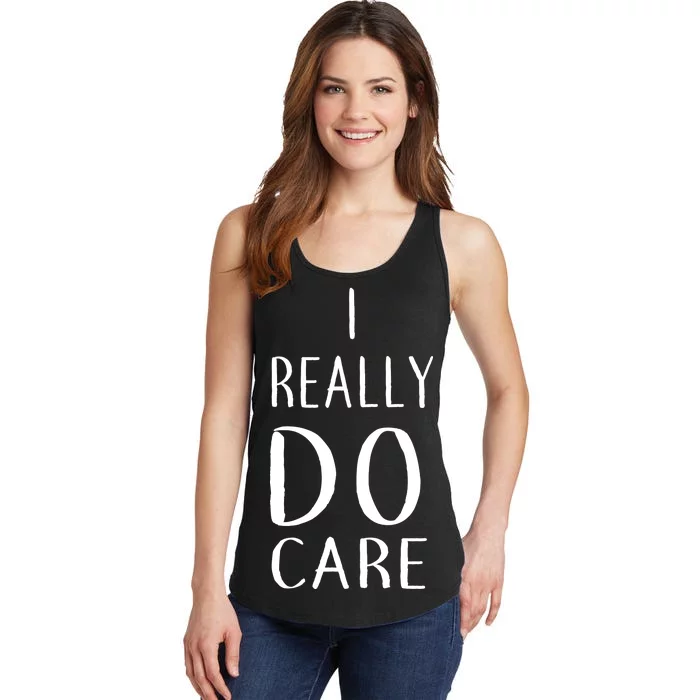 I Really Do Care Ladies Essential Tank