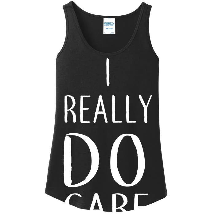 I Really Do Care Ladies Essential Tank