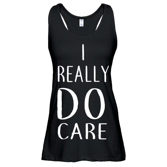 I Really Do Care Ladies Essential Flowy Tank