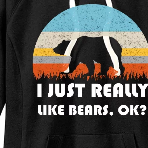 I Really Like Bears Women's Fleece Hoodie