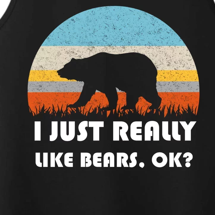 I Really Like Bears Performance Tank