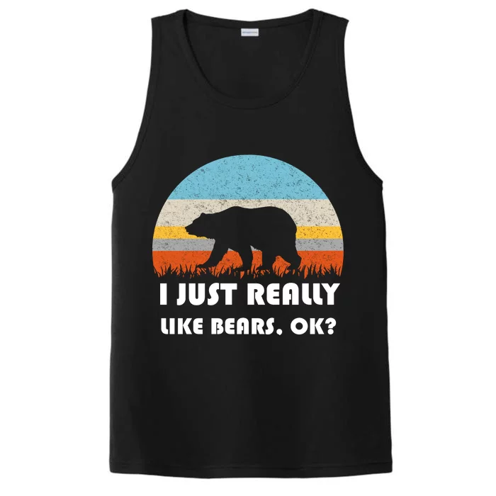 I Really Like Bears Performance Tank