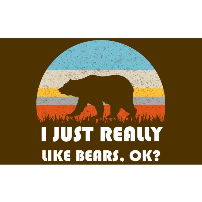 I Really Like Bears Bumper Sticker