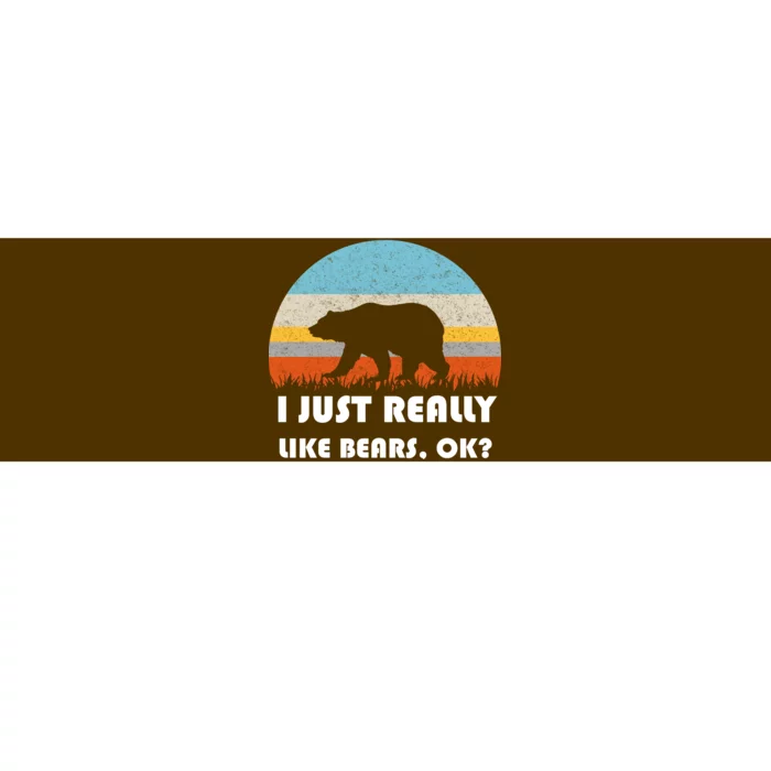 I Really Like Bears Bumper Sticker