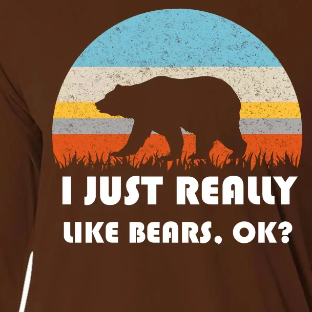 I Really Like Bears Cooling Performance Long Sleeve Crew